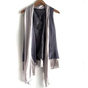 🆕 Joe’s Jeans Gray and Cream Sleeveless Vest NWT